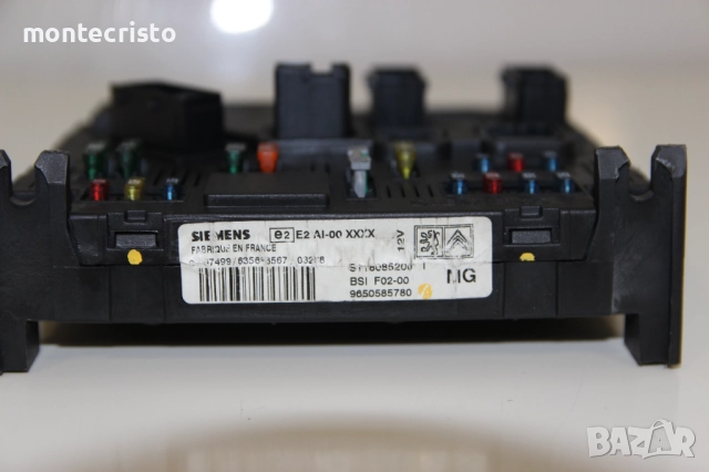 BSI модул Citroen C3 I (2002-2010г.) 9650585780 / BSI F02-00 / BSI F02 / S118085200, снимка 2 - Части - 51481042