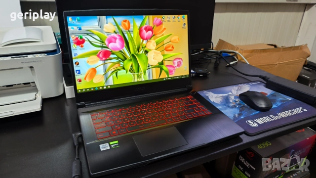 Геймърски 15.6” IPS 144Hz Лаптоп MSI с Intel i7 / GTX 1660Ti / 16Gb RAM / SSD 1Tb, снимка 3 - Лаптопи за игри - 52886511