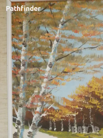 Красива авторска картина. Масло върху платно с подпис, снимка 6 - Картини - 44655025