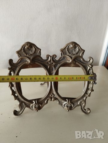 двойна рамка за снимка в бароков стил, снимка 3 - Други ценни предмети - 41565992