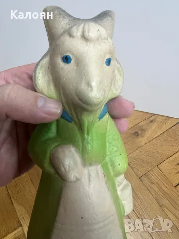 Винтидж соц руска гумена играчка коза, снимка 5 - Други - 48263601