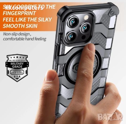 Калъф Wlons Hard Armor с MagSafe / Черен-прозрачен / за iPhone 17 Pro 6.3 Баркод : 3133278, снимка 2 - Калъфи, кейсове - 52526327