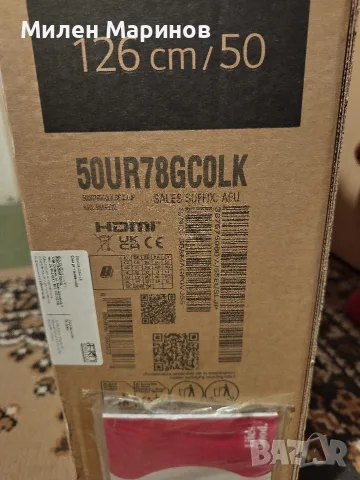 Смарт телевизор LG 50UR78GC0LK 50" (За части), снимка 4 - Телевизори - 56172804