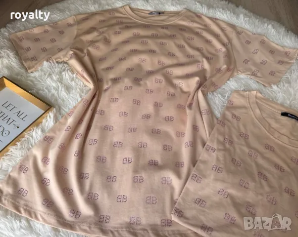 Памучни дамски тениски Различни цветове , снимка 8 - Тениски - 50405762