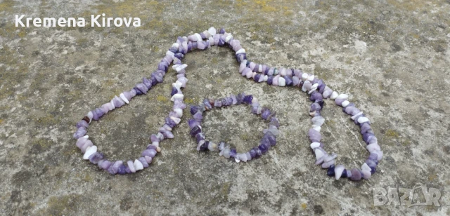 Комплекти дълъг гердан и гривна с естествени камъни. Бижута Луди гъби., снимка 2 - Бижутерийни комплекти - 50894015