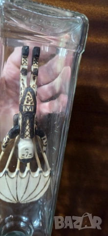 НОВО Ръчно изработени бутилки - подарък,декорация,сувенир.  Бутилка парашутист., снимка 4 - Други - 53597741