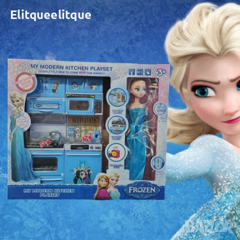 Детски кухненски комплект „Елза - Замръзналото кралство“ – My Modern Kitchen Playset, снимка 4 - Други - 52273315