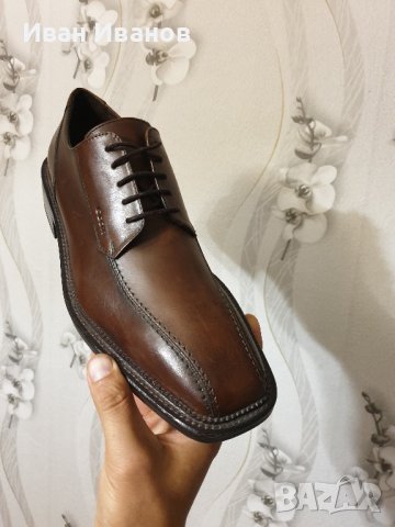 луксозни кожени обувки GEOX  номер 45 , снимка 6 - Официални обувки - 42449971