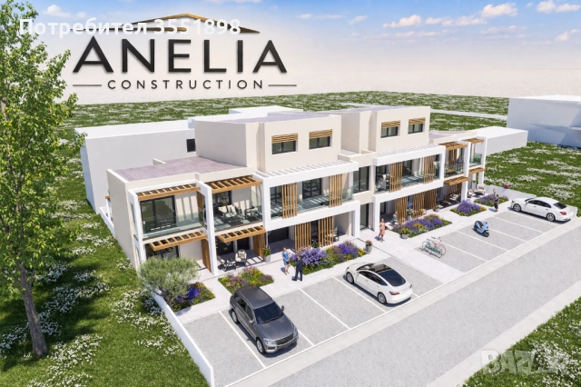 Мезонет на 300 м от морето – нов комплекс в Ставрос, Гърция, снимка 2 - Апартаменти - 53815993