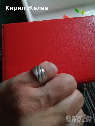 СТАР СРЕБЪРЕН АРТ ДЕКО ПРЪСТЕН ВИСОКА ПРОБА СРЕБРО МАЙСТОРСКА КОВАНА ИЗРАБОТКА 26223, снимка 11 - Антикварни и старинни предмети - 35996637