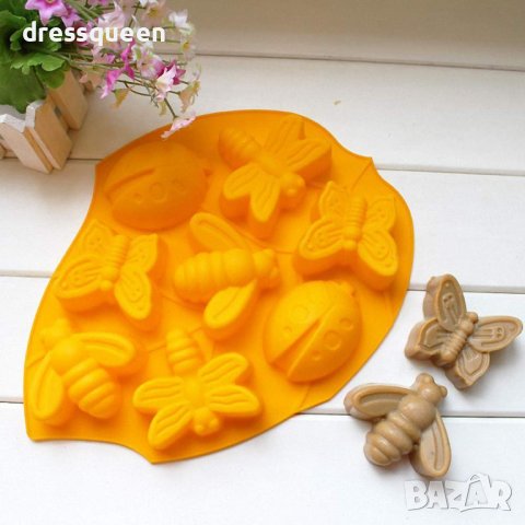 3781 Силиконова форма с насекоми, снимка 2 - Форми - 38922077