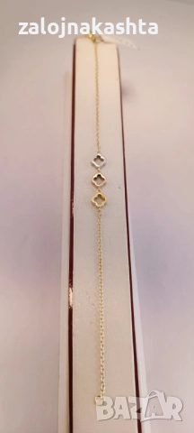Нова-Златна гривна-1,92гр/14кр, снимка 2 - Гривни - 52732988