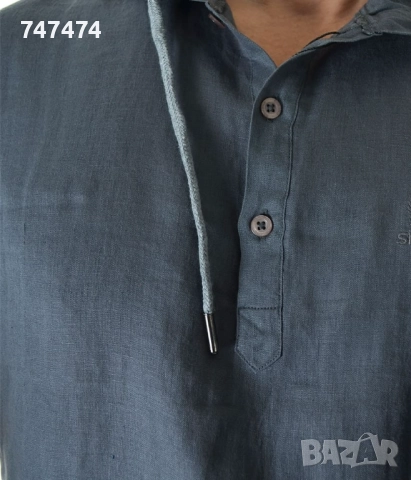 Ленен Мъжки Суичър, снимка 2 - Ризи - 51724925