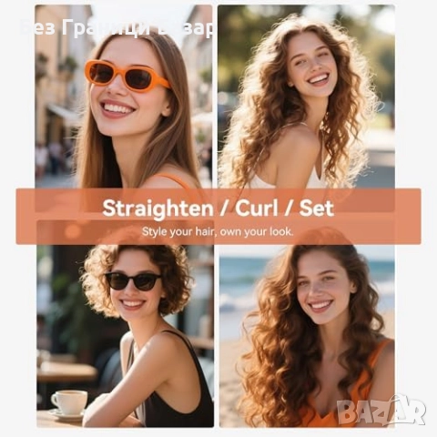 Нова Мини преса за коса 0.7" с йонна технология и авто изключване за жени, снимка 8 - Преси за коса - 52145125