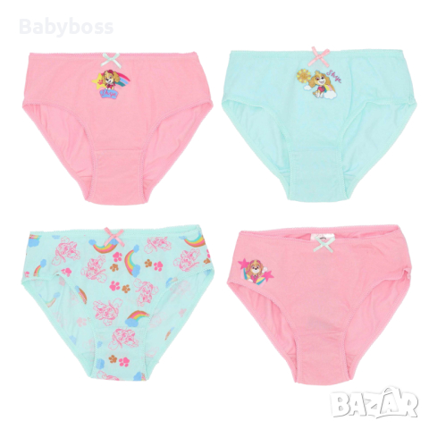 Бикини за момиче Пес Патрул - комплект от 4 бр., снимка 1