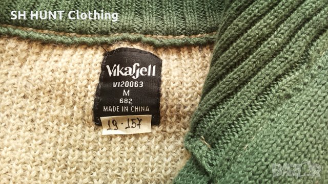 Vikafjell 100% WOOL за лов риболов и туризъм размер M Вълнен пуловер ( не бучи ) - 103, снимка 12 - Пуловери - 35908755