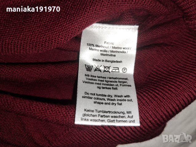 Dressmann (М) мъжки пуловер мерино 100% Merino Wool , снимка 6 - Пуловери - 42738179