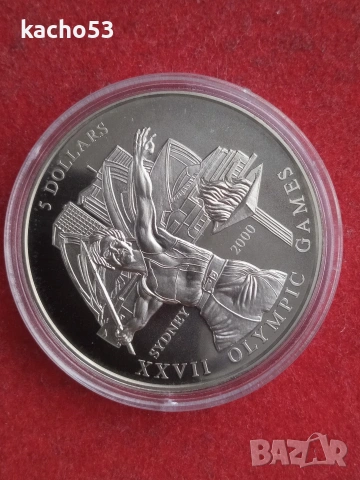 5 долара 2000 г. Либерия- Възпоменателна монета., снимка 3 - Нумизматика и бонистика - 53323822