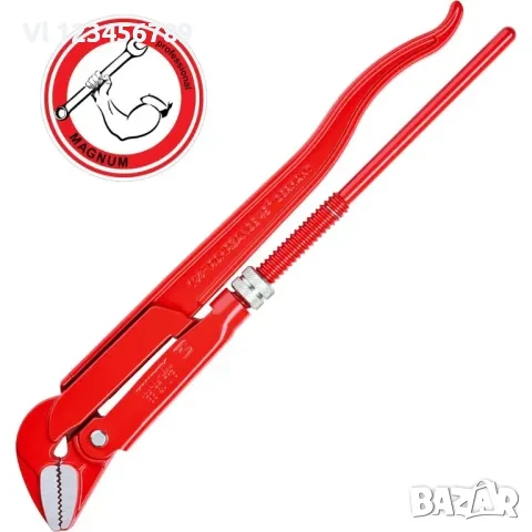 Ключ тръбен с двойно рамо 1", 1 1/2", снимка 1