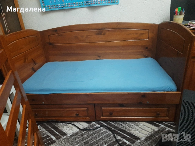 Бебешко легло 120×60 с матрак и 2 чекмеджета, снимка 2 - Бебешки легла и матраци - 53753705