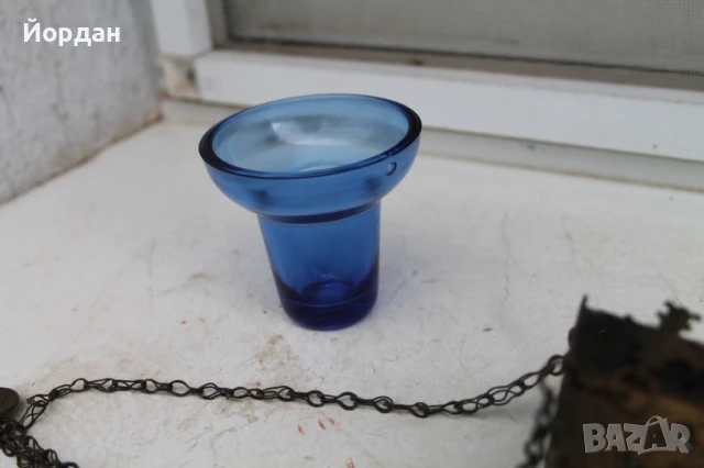 Старо бронзово кандило, снимка 6 - Антикварни и старинни предмети - 50448005