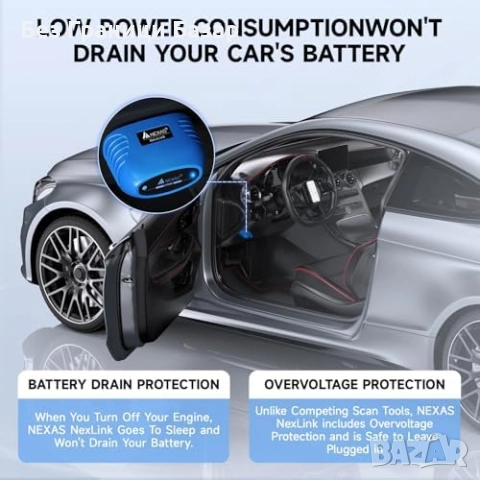 Нов Автомобилен OBD2 четец с тест на производителност и кодове за грешки, снимка 8 - Друга електроника - 51896732