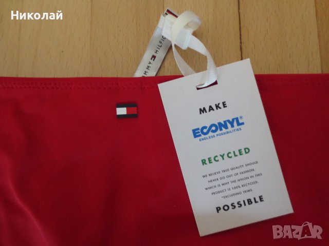 TOMMY HILFIGER Girls Navy, Red & White Logo Bikini детски баски долнище, снимка 5 - Детско бельо и бански  - 41845347