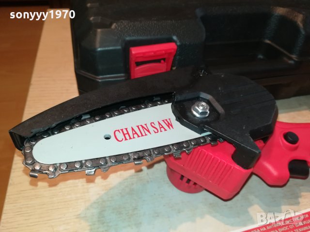 МИНИ РЕЗАчКА ЗА КЛОНИ С 2 БАТЕРИИ И 2 ВЕРИГИ 2310211740, снимка 13 - Градинска техника - 34559281