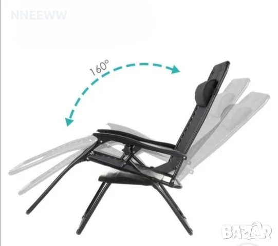 Сгъваем стол, шезлонг за градина,къмпинг и други, снимка 7 - Градински мебели, декорация  - 51036443