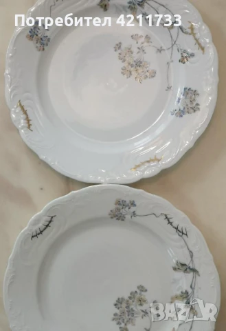 скъп сервиз 6 чинии с позлата НОВО