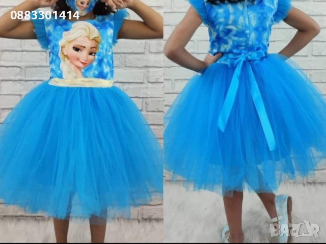 Рокля Елза Замръзналото кралство Frozen Леденото кралство , снимка 5 - Детски рокли и поли - 42454899