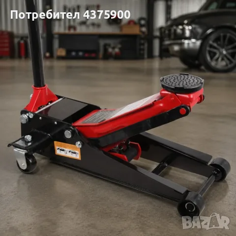 Хидравличен крик тип "Крокодил" 2.5T – 2500 кг, нисък профил, повдигане 80–359 мм, снимка 2 - Аксесоари и консумативи - 56155346