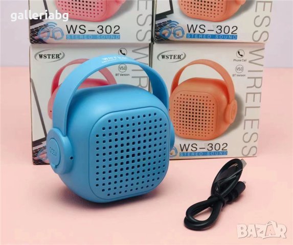 Малка тонколона WS-302 безжичен мини TWS високоговорител, снимка 2 - Тонколони - 41883441