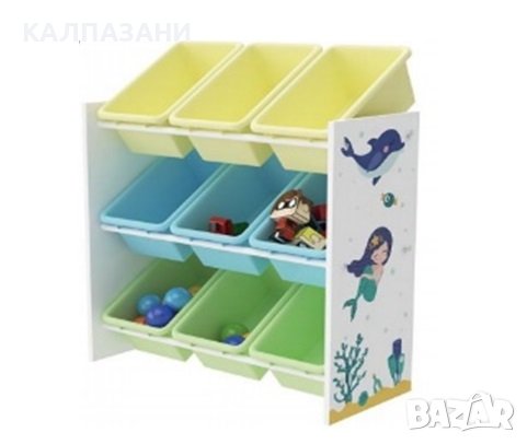 Детски дървени рафт за съхранение на играчки Органайзе, снимка 1 - Мебели за детската стая - 41456410