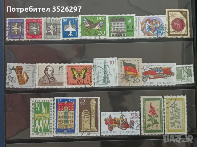 Колекция от 100 пощенски марки от бившата ГДР, снимка 3 - Филателия - 56192924