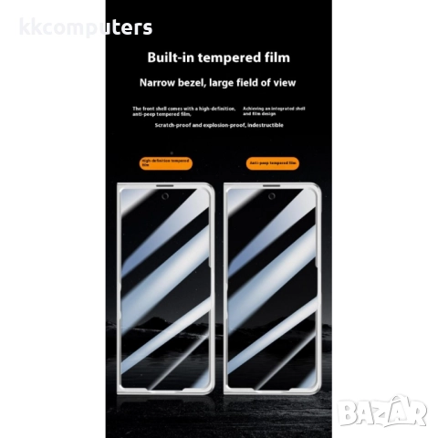 Honor Magic V5 5G Магнитен Калъф PC + Акрилен Гръб със Скрийн Протектор Anti-Spy и Стойка за Камера , снимка 8 - Калъфи, кейсове - 51439088