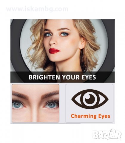 LED РИНГ ЛАМПА С ТРИПОД, ОСВЕТЛЕНИЕ ЗА TIKTOK, STREAMING, ВИДЕО ЧАТ, С ТРИ РЕЖИМА - код 2642, снимка 9 - Селфи стикове, аксесоари - 33928730