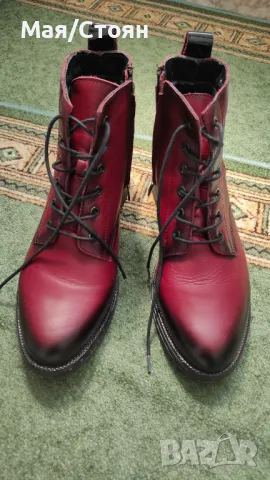 Нови дамски боти "Грация" цвят бордо, снимка 2 - Дамски боти - 47400035