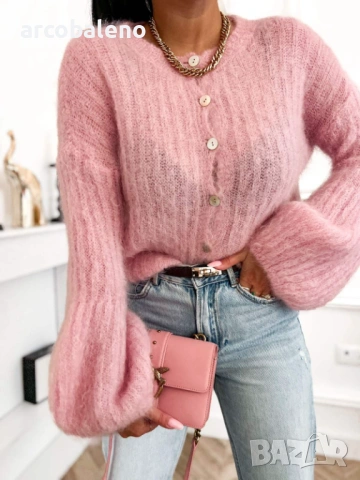 Дамски пуловер от 80% мохер, 5цвята , снимка 4 - Блузи с дълъг ръкав и пуловери - 53096733