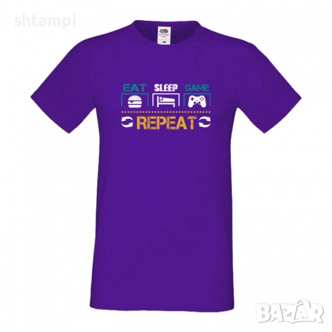 Мъжка тениска Game 3,Eat,Sleep,Game,Anime,Repeat,Ядене,Спане,Геймс,Подарък,Повторение,Празник,Игри, снимка 10 - Тениски - 36419092