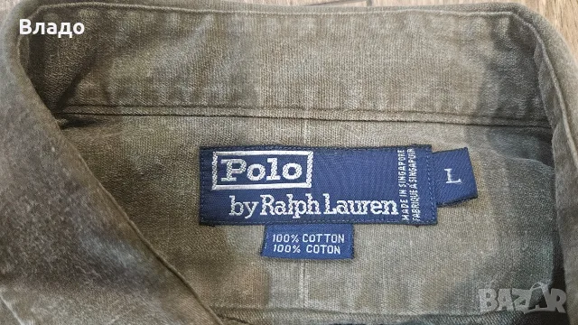 Рядка дънкова риза Polo Ralph Lauren, снимка 5 - Ризи - 56153524