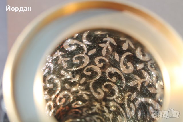 Ваза стъкло и бронз , снимка 9 - Антикварни и старинни предмети - 41715549