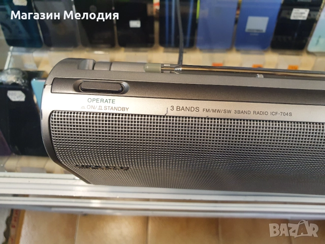 Радио SONY ICF-704S Silver В отлично техническо и визуално състояние., снимка 6 - Радиокасетофони, транзистори - 47337737