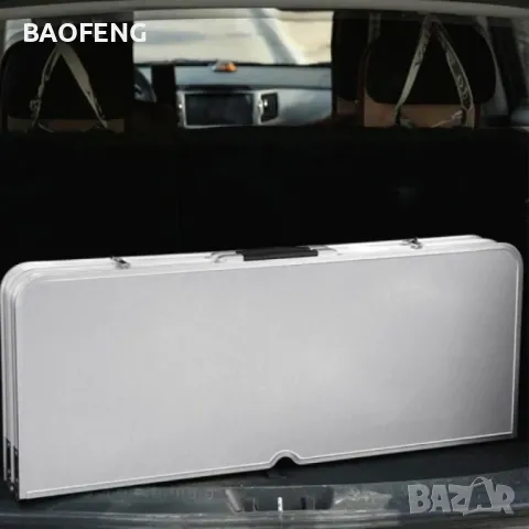 Нови от ВНОСИТЕЛ Алуминиева сгъваема маса с 4 стола за пикник ,85x67x67 см тип куфар., снимка 10 - Къмпинг мебели - 50098475