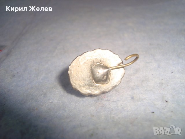 СТАРО ПОСРЕБРЕНО ВИНТИДЖ АРТ БИЖУ ВИСУЛКА ПЕНДАНТ ОБЕЦА УКРАШЕНИЕ 26129, снимка 3 - Антикварни и старинни предмети - 36359373