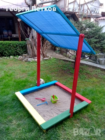 Детски Пясъчник със сенник,цветен, снимка 2 - Други - 53481779