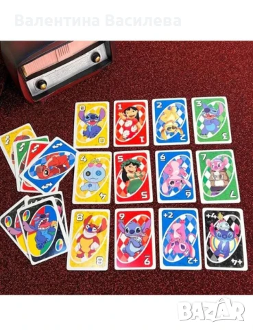  Карти UNO Стич, снимка 4 - Карти за игра - 51002168