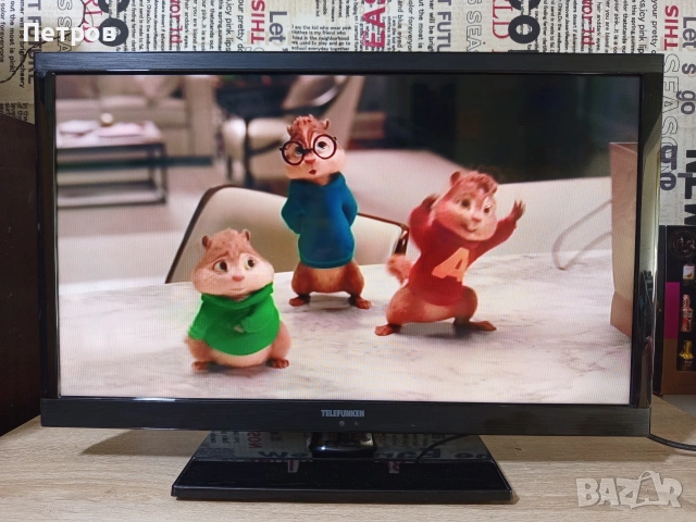 Телевизор LCD"Telefunken"24"с вграден ДВД плейър, снимка 3 - Телевизори - 53440133