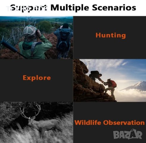 Записващ бинокъл с нощно и дневно виждане 36MP ВОДОУСТОЙЧИВ , снимка 14 - Екипировка - 44160451