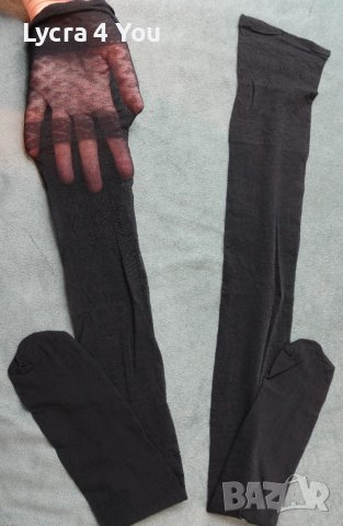 Cottelli Collection S/M луксозни черни чорапи за жартиери, снимка 8 - Бельо - 50787653